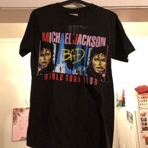 Rare Michael Jackson Vintage T-Shirt Bad Tour